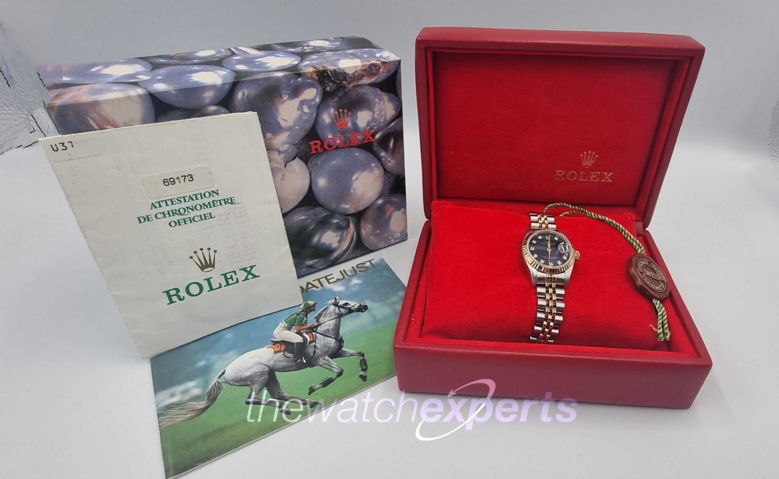 Rolex - Lady-Datejust Diamond Blue - 69173 - Image 7